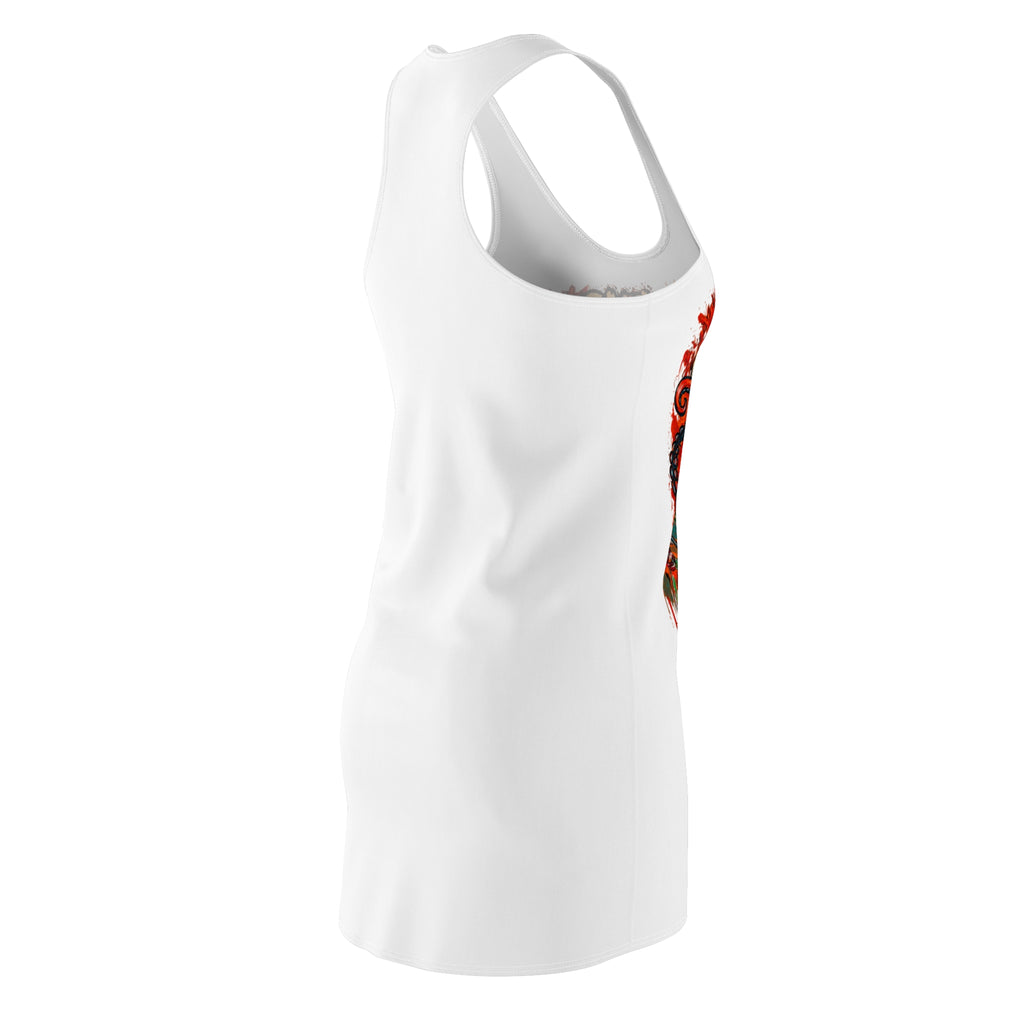 Matriarch of the Abyss Racerback Dress – Retro Octopus Graphic Dress for Women