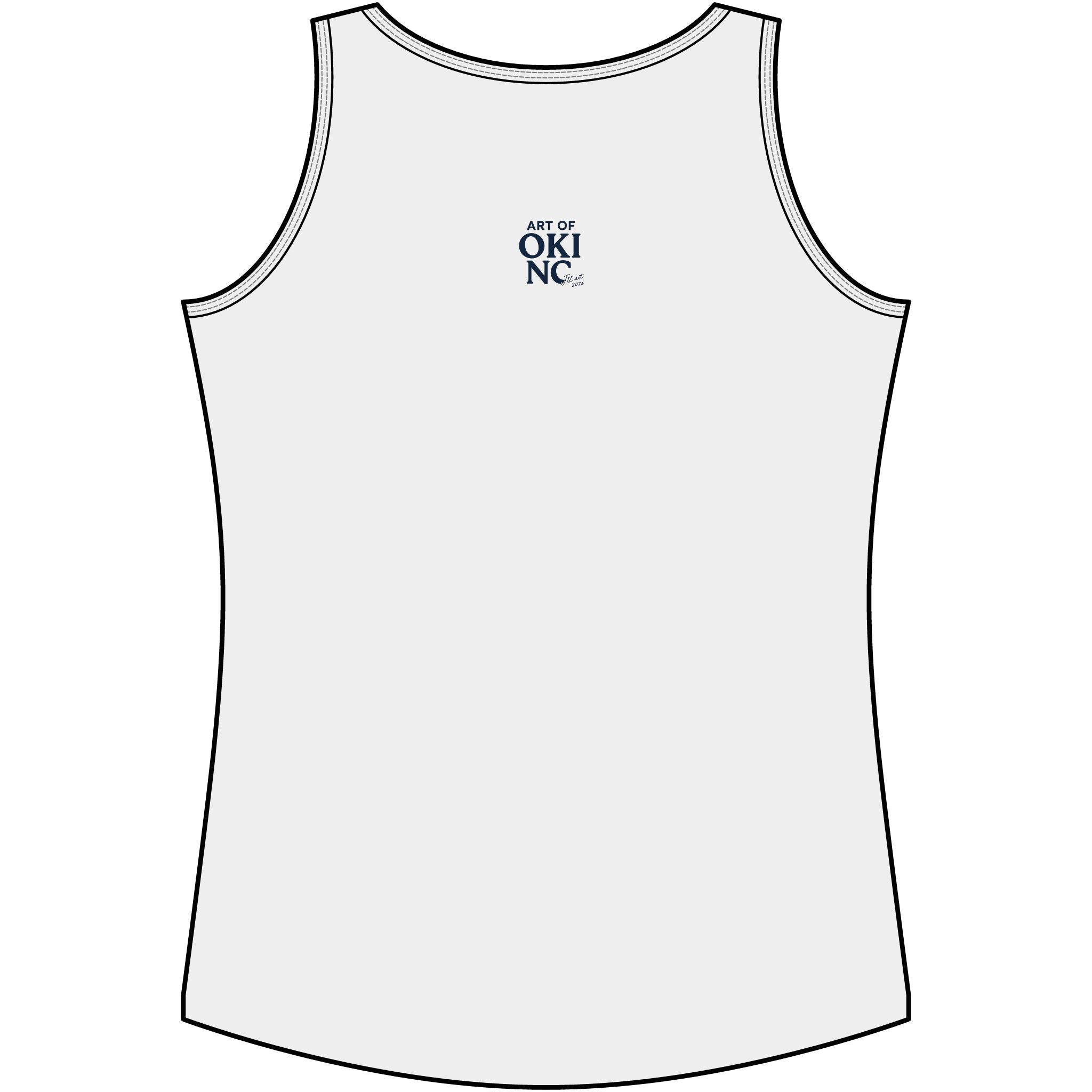 Sandbox Social Club Women's Tank Top — Retro Beach Pinup Graphic