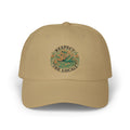 Respect The Locals Dad Cap — Embroidered Beach Vibes Hat (Back Reads "Art of OKI NC")