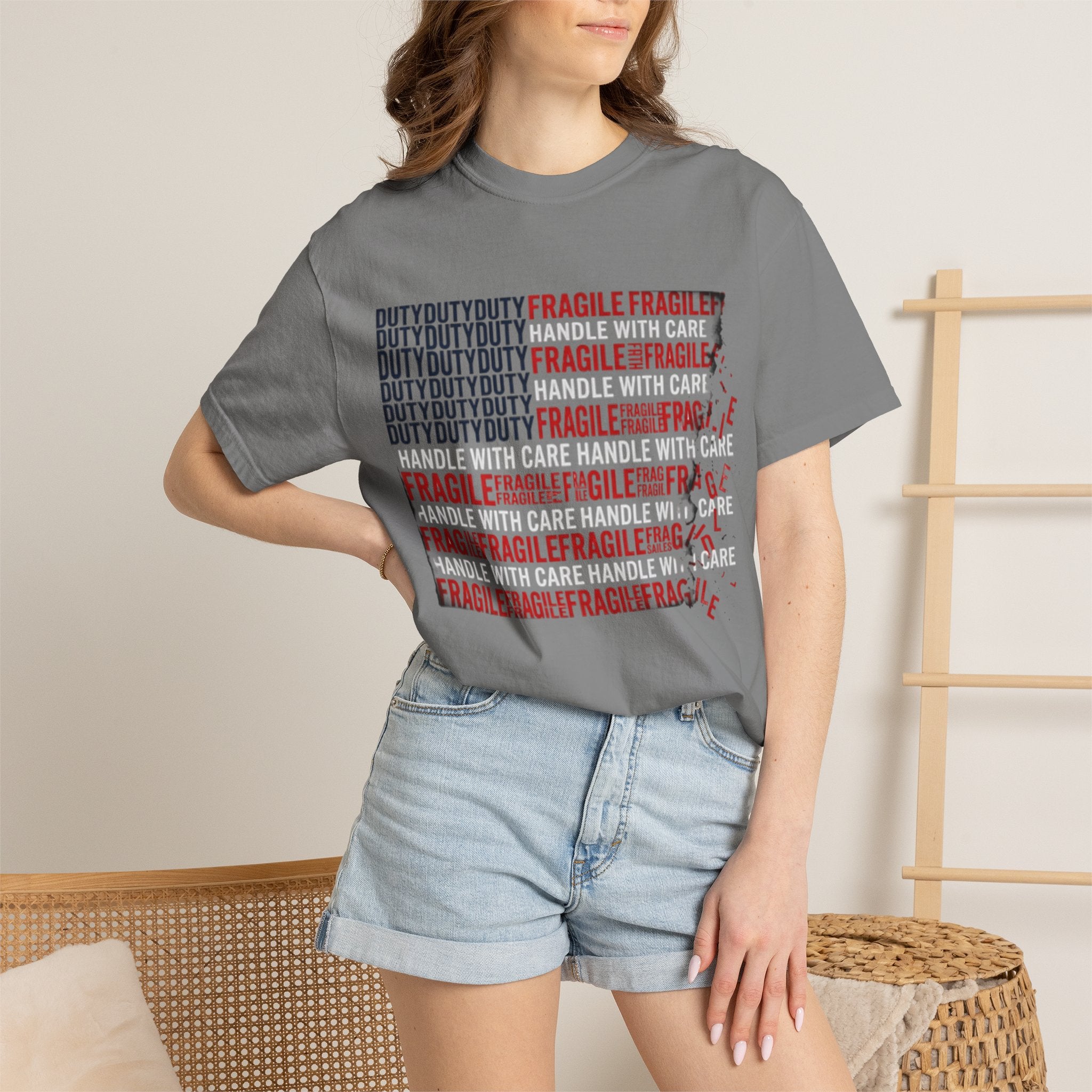 Fragile/Handle With Care Graphic T-Shirt UNISEX