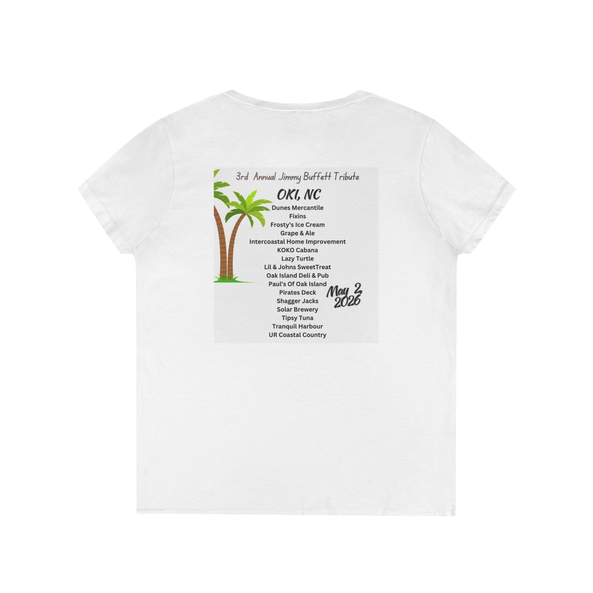 Chillin' All Parrot Heads V-Neck T-Shirt – Tropical Parrot Tee (May 2, 2026Event)