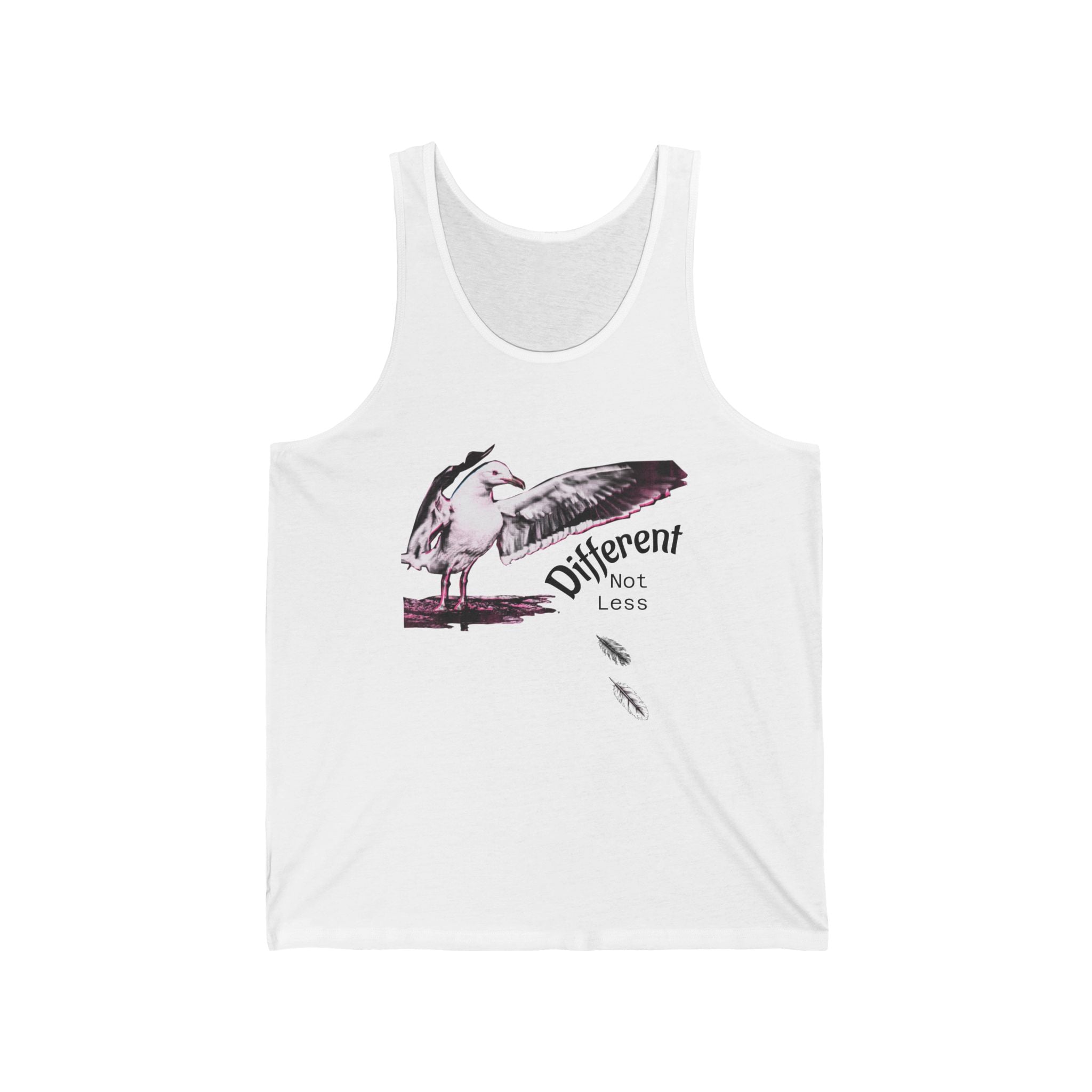 Different Not Less Tank Top — Inclusive Seagull Graphic Tank