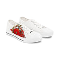 Octopus Art Low Top Sneakers — Women's Nautical Canvas Shoes