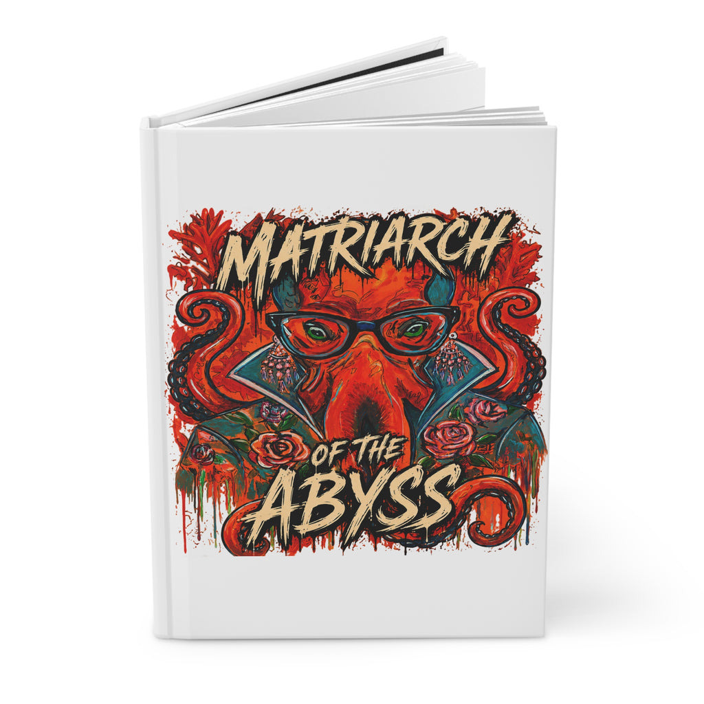 Hardcover Journal — "Matriarch of the Abyss" Octopus Art Notebook
