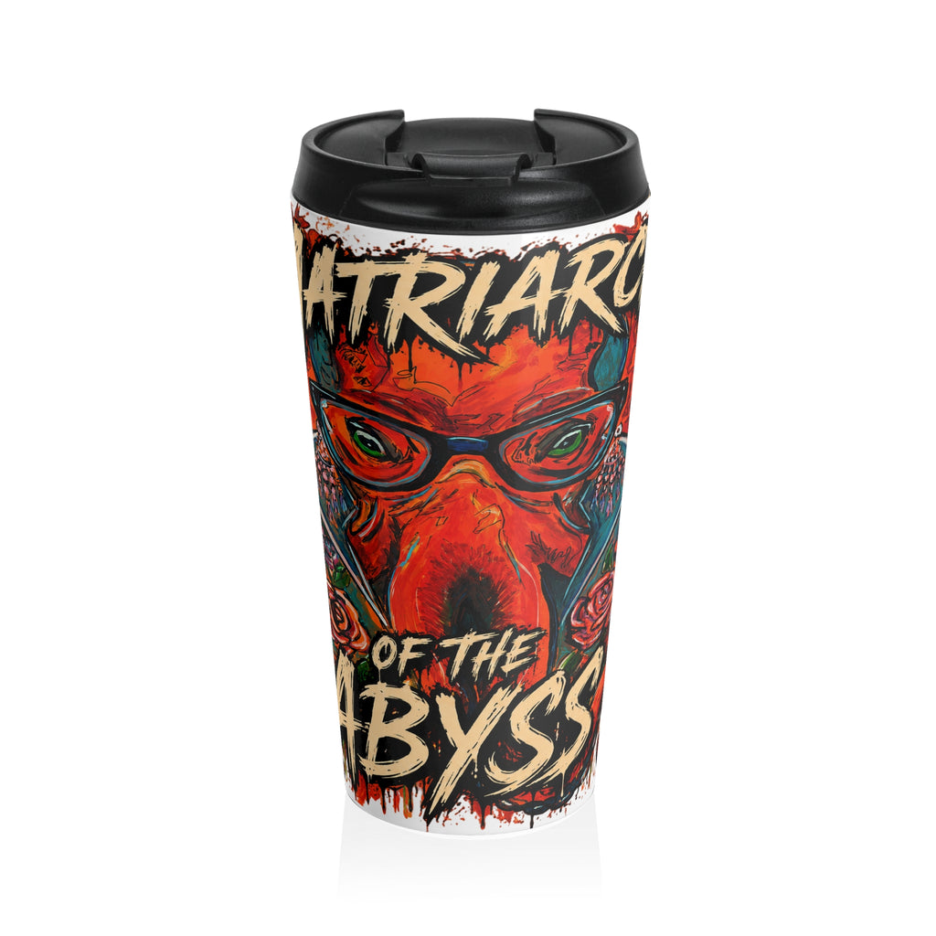 Travel Mug — Patriarch of the Abyss Horror Octopus Skull Stainless Steel Tumbler
