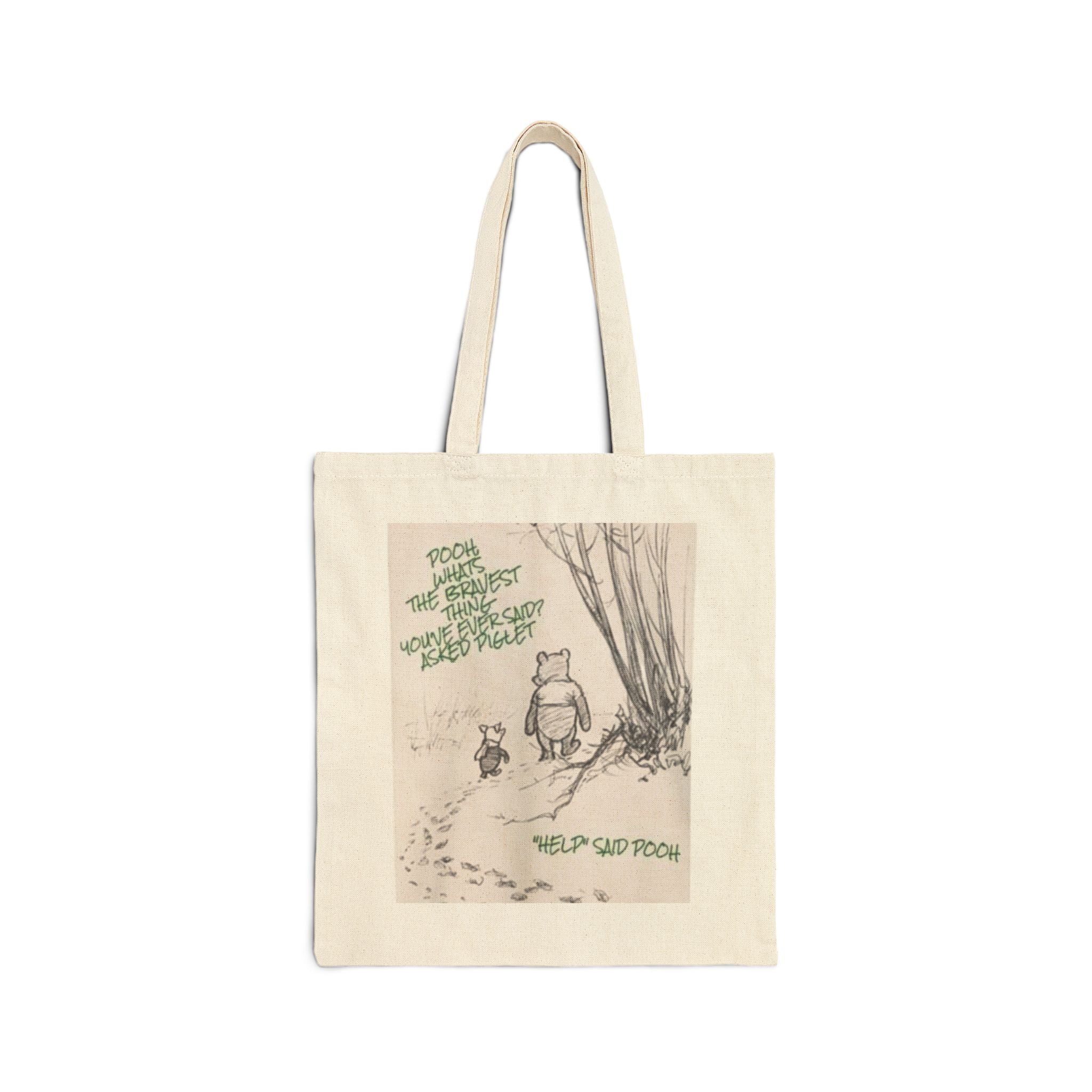 Woodland Friends Canvas Tote — Storybook Illustration Heavy Cotton Bag