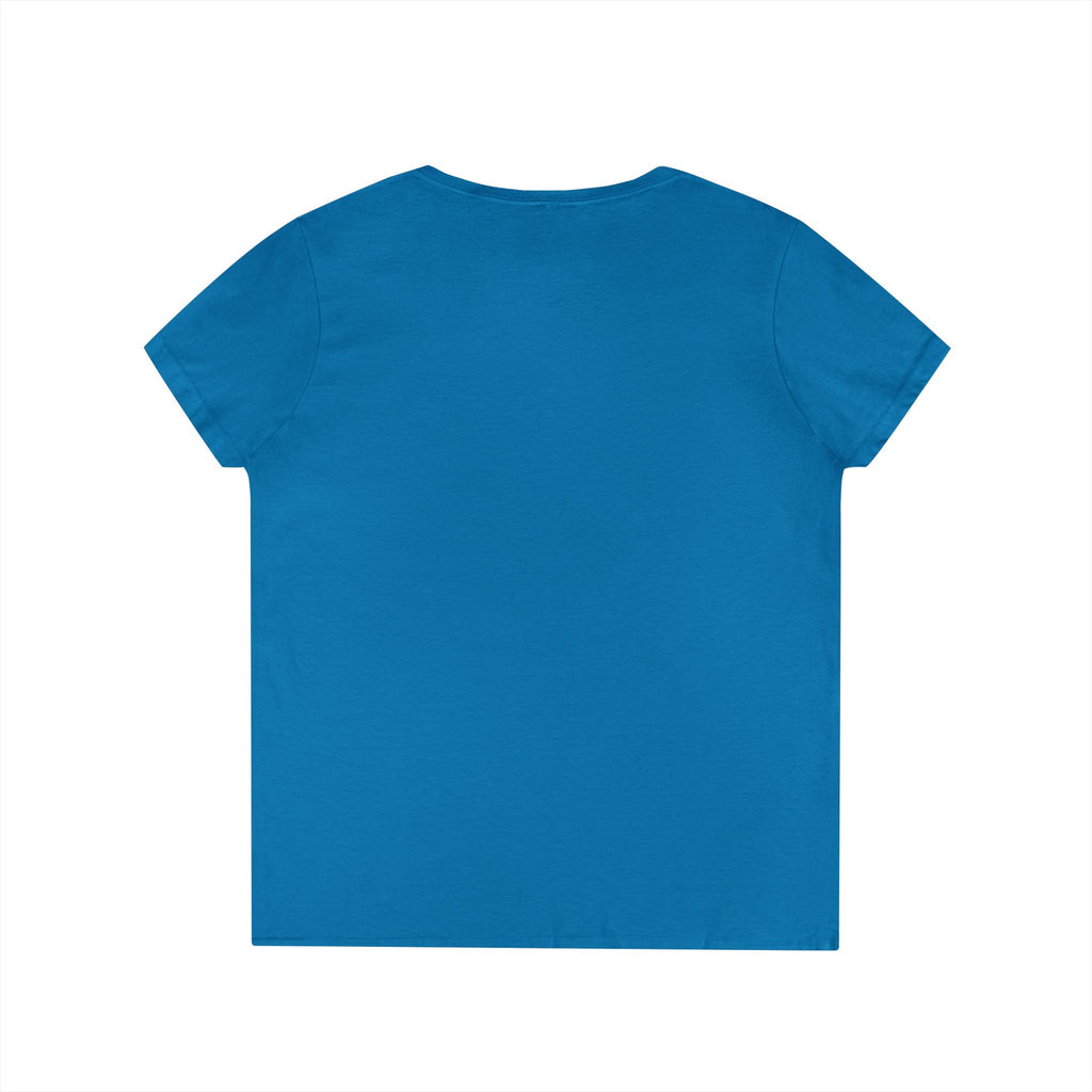 Sea Drinks Mermaid V-Neck T-Shirt — Lazy Turtle OKI Coastal Graphic Tee