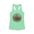 Women's Ideal Racerback Tank Respect The Locals- Inspired by original art of JT Mariotte