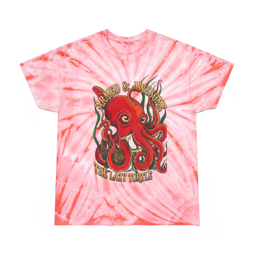 Octopus Tie-Dye Tee — "Armed & Awesome" Nautical Graphic Shirt