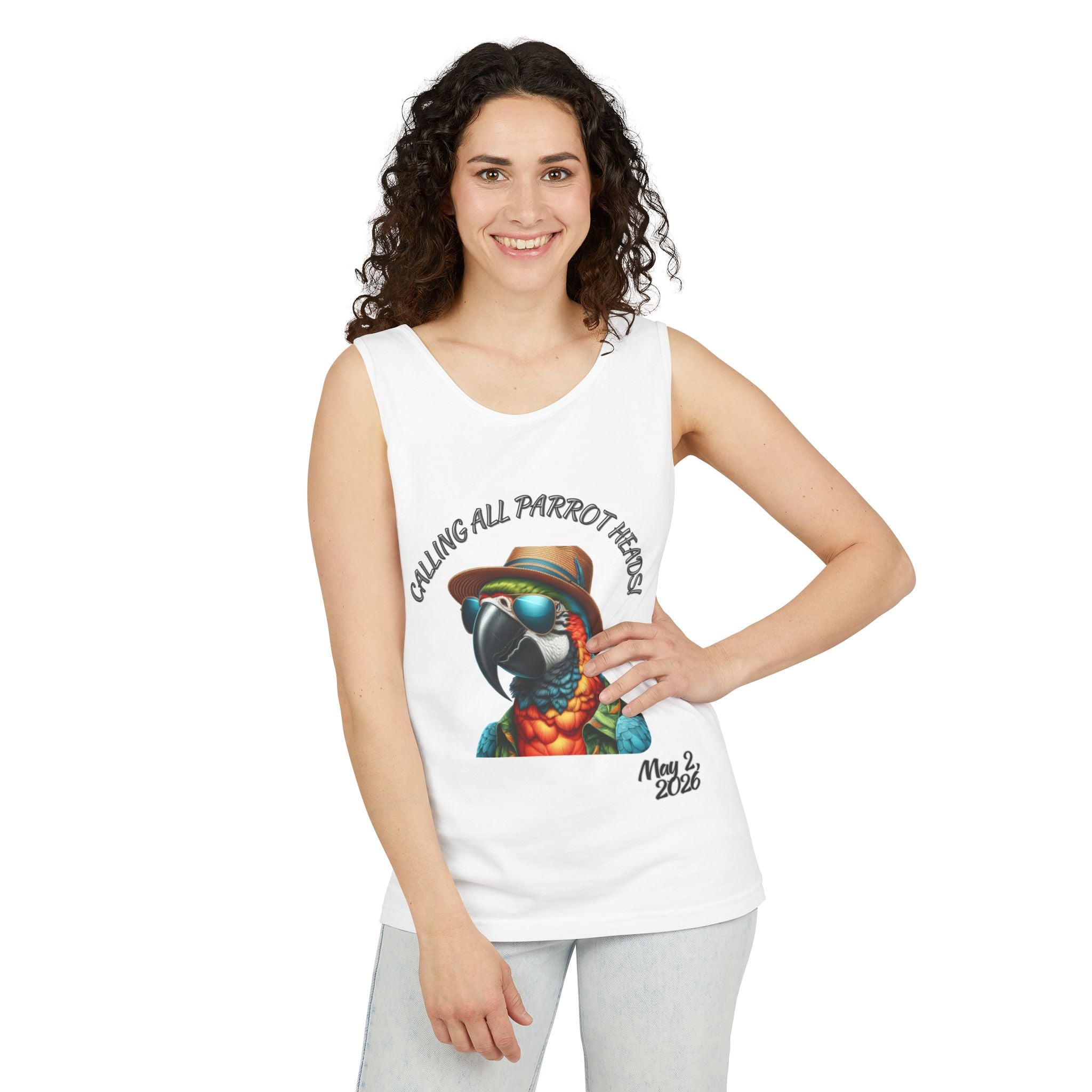 Parrot Heads Tank Top — "Calling All Parrot Heads" Concert Tee (May 2, 2026)