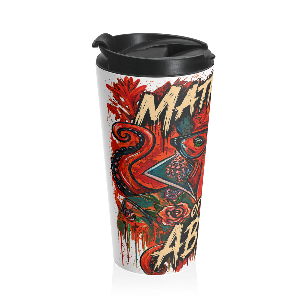 Travel Mug — Patriarch of the Abyss Horror Octopus Skull Stainless Steel Tumbler