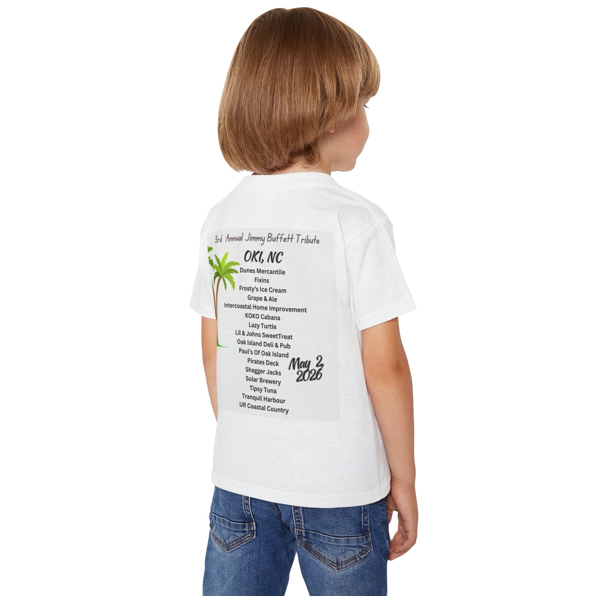 Toddler T-Shirt — "Calling All Parrot Heads" Tropical Parrot Party Tee