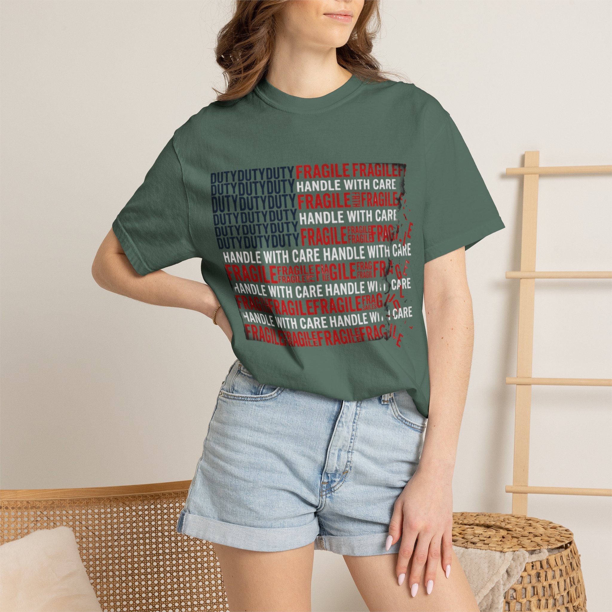 Fragile/Handle With Care Graphic T-Shirt UNISEX