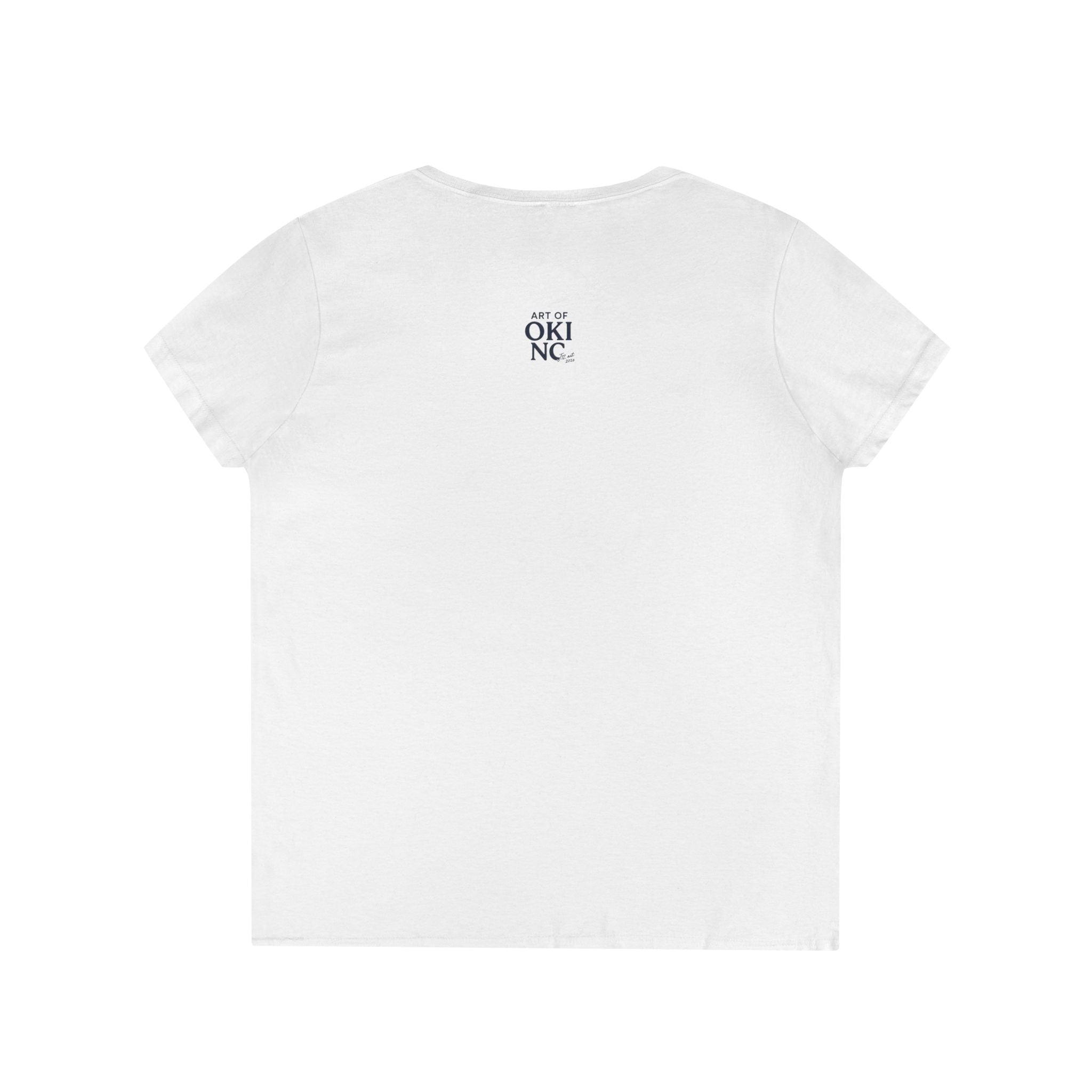 Sandbox Social Club V-Neck Tee — Retro Pinup Beach Graphic