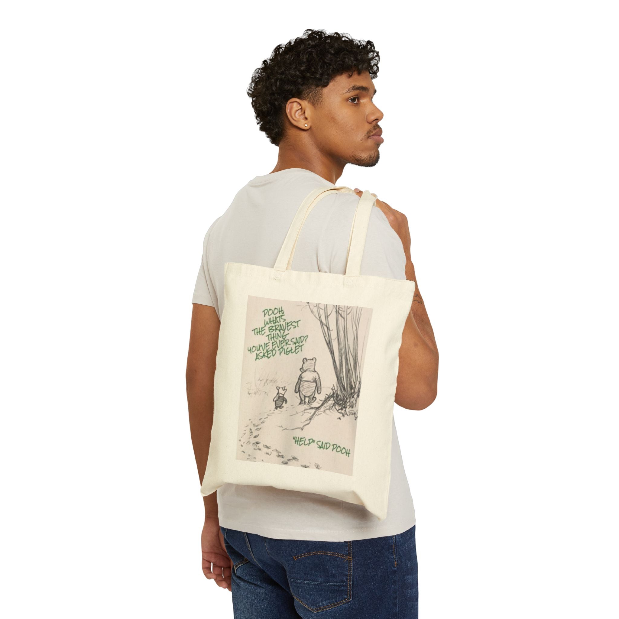 Woodland Friends Canvas Tote — Storybook Illustration Heavy Cotton Bag