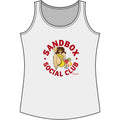 Sandbox Social Club Women's Tank Top — Retro Beach Pinup Graphic