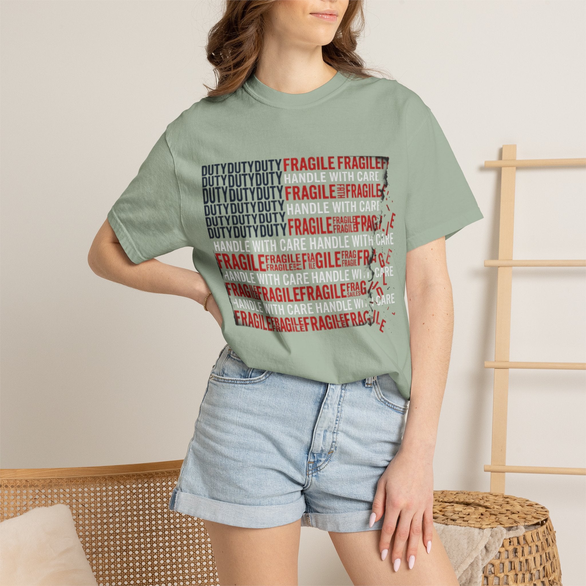 Fragile/Handle With Care Graphic T-Shirt UNISEX